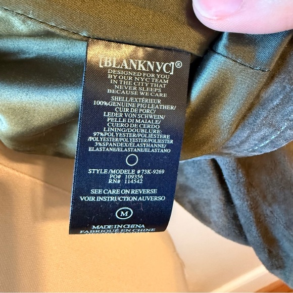 Blank NYC 100% Leather Suede Moto Jacket - Picture 4 of 6